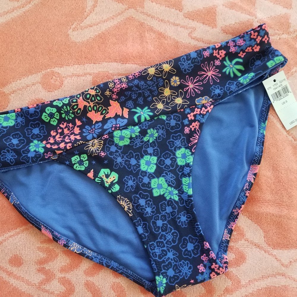 NWT Aerie Floral Bikini Bottom Small